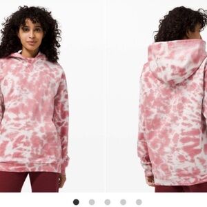 Lululemon Like New Tie-Dye Hoodie - Pink and White size 8
